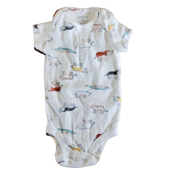 Lot of 9 Baby Boy Clothes 6M One Piece Bodysuits Pants Overalls Graphic Tees - Picture 13 of 16